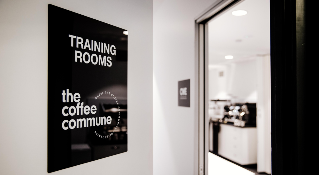 training room at the coffee commune