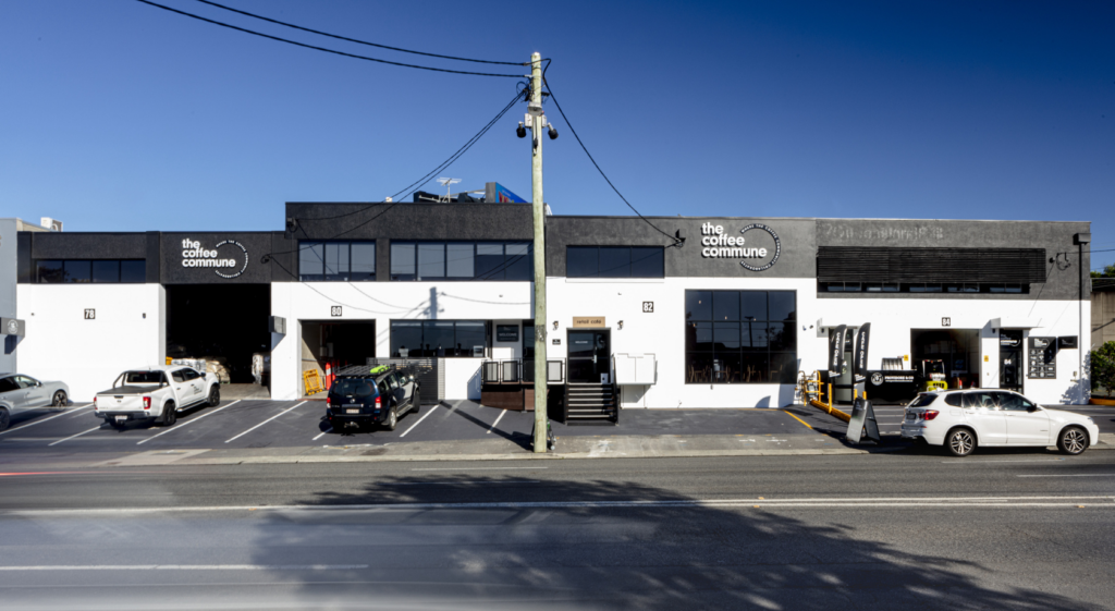 exterior of the coffee commune facility in bowen hills
