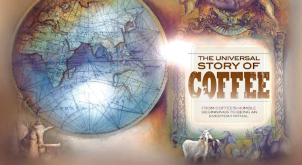 front cover "the universal story of coffee"